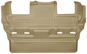 GMC Yukon Floor Mats - Rear - Husky Liners - WeatherBeater - Tan - 2015